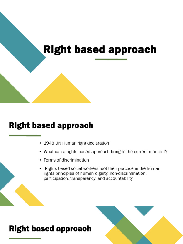 Right Based Approach | PDF