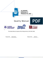 Quality Manual: This Quality Manual Complies With The Requirements of ISO 9001:2008