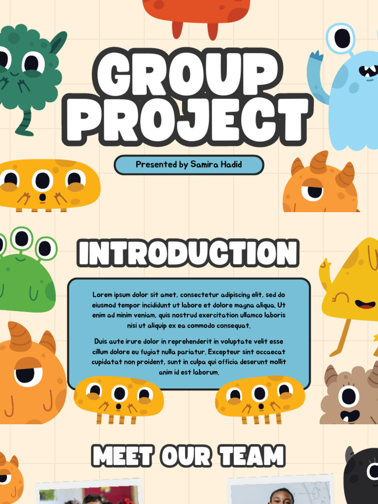 Cream Colorful Group Project Presentation | PDF