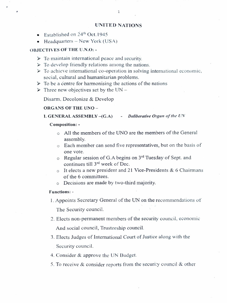 United Nations | PDF