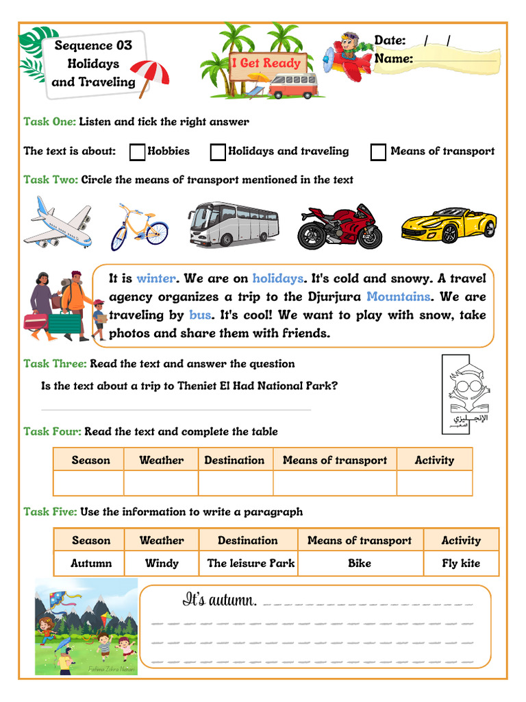 5PS - Seq3 I Get Ready Worksheet | PDF