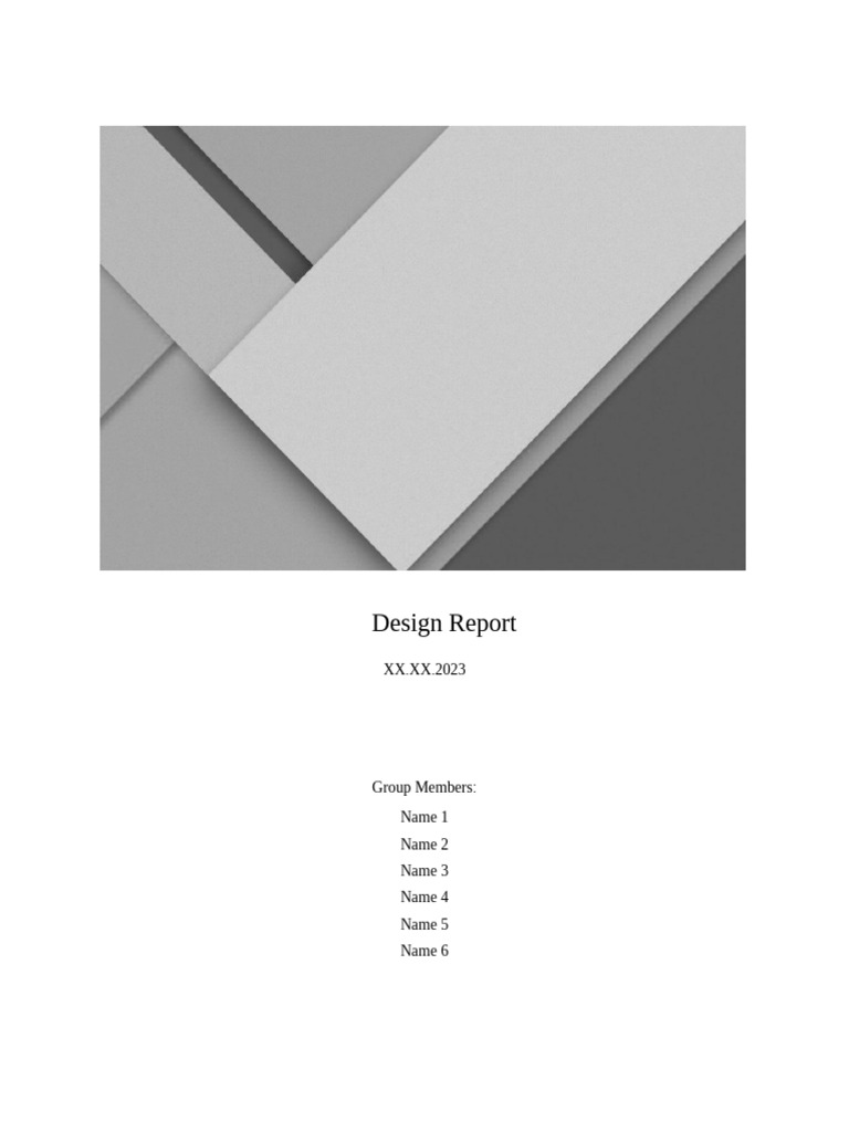 Design Report Template 2023 | PDF | Cognitive Science | Communication