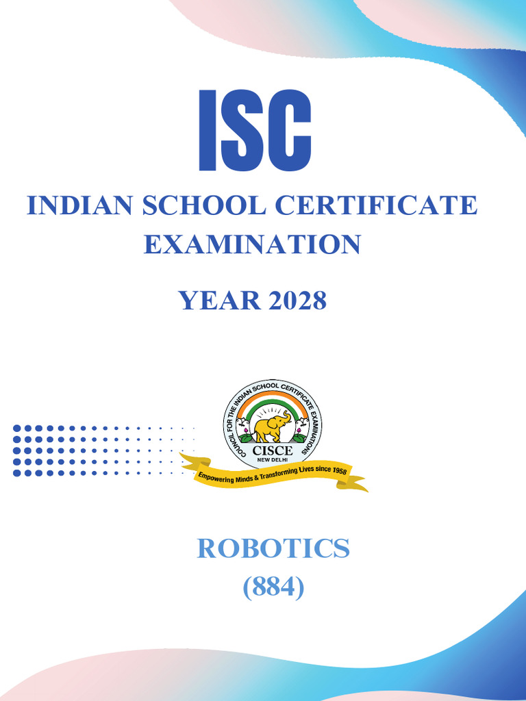 Isc 12:robotics Syllabus | PDF | Rover (Space Exploration) | Robot