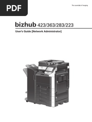 Konica Minolta Bizhub 223 Bizhub 423363283223 Network Administrator User Guide 63b4ae9 Transport Layer Security Public Key Certificate