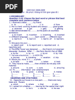 Korean SAT English Exam Paper | PDF | Preposition And Postposition | Taste