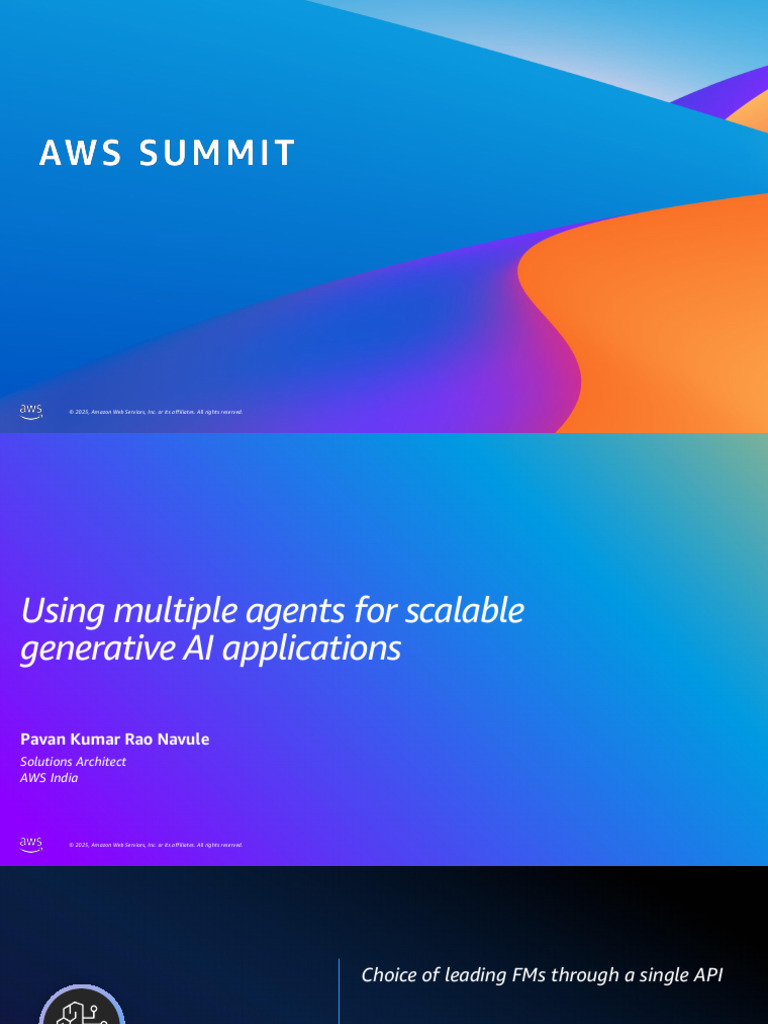 Using Multiple Agents For Scalable Generative AI Applications | PDF ...