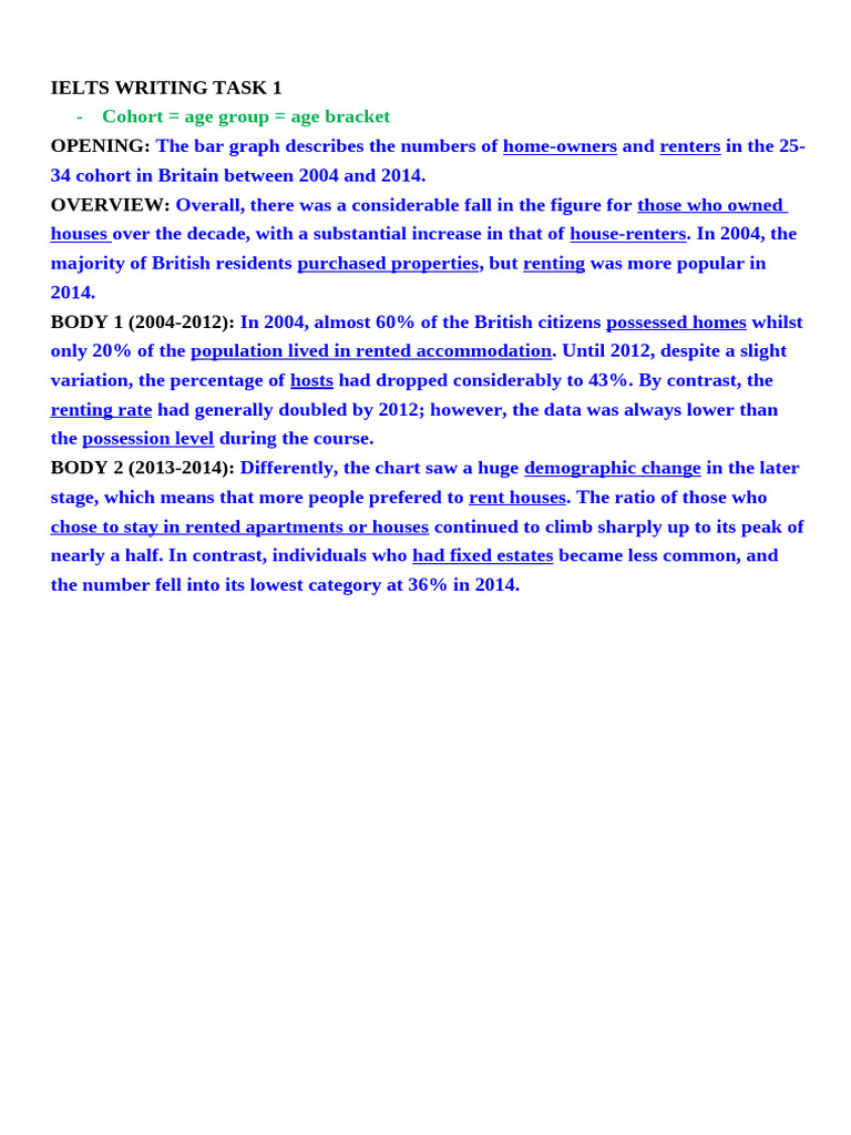 Ielts Writing Task 1 Bar Charts | PDF