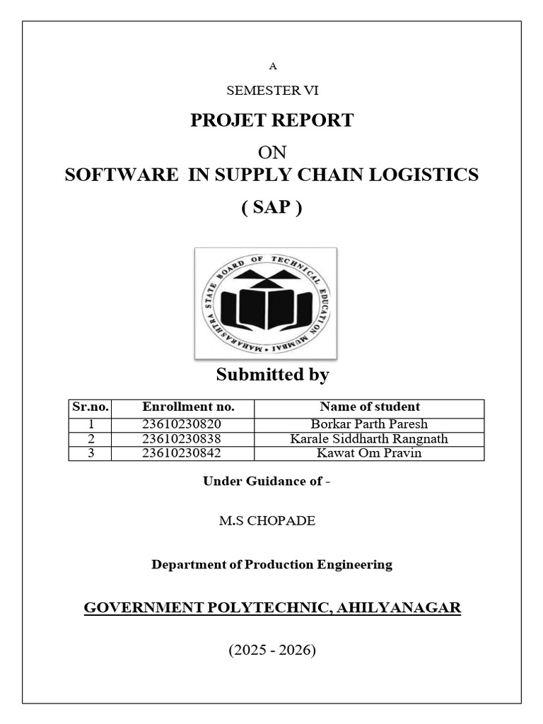 Man Report | PDF | Supply Chain Management | Logistics