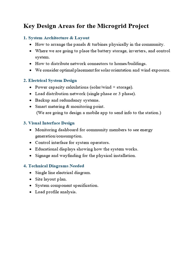 Design Area of Microgrid | PDF