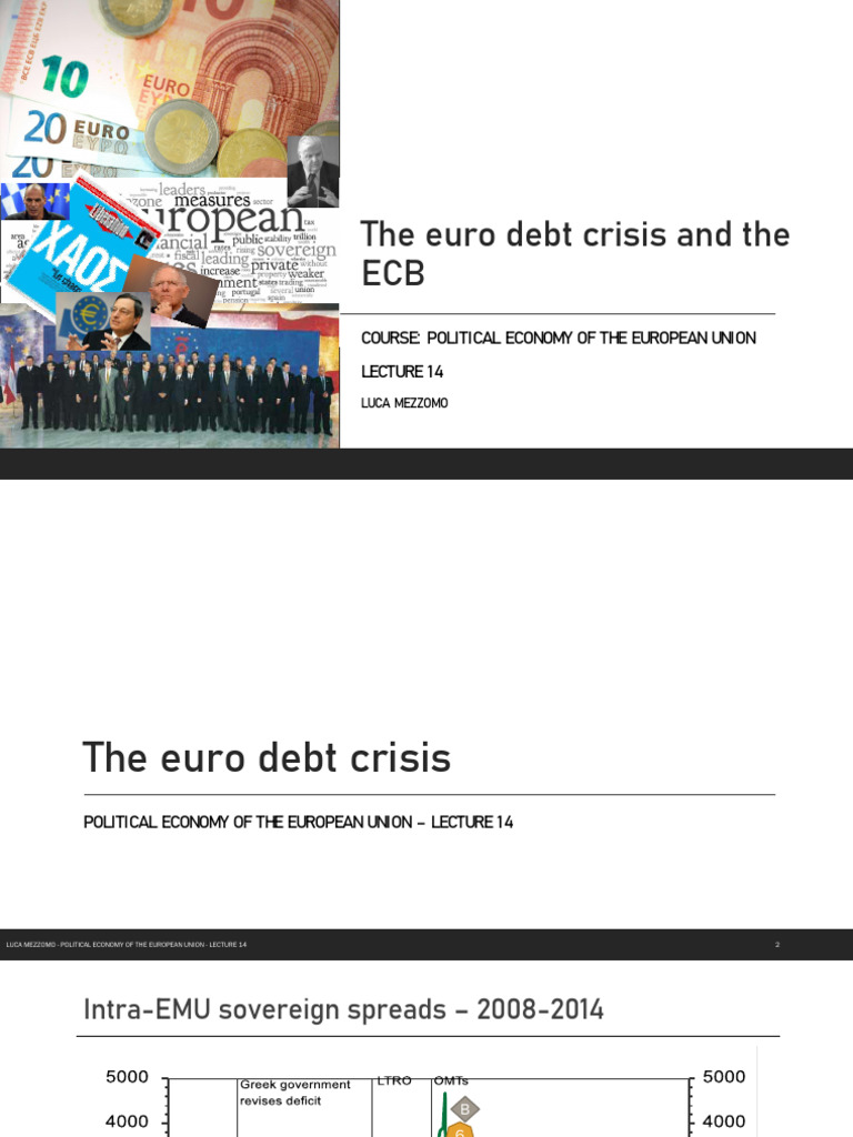 2024-25 - PEEU - 14 - The Euro Debt Crisis and The ECB | PDF | European ...