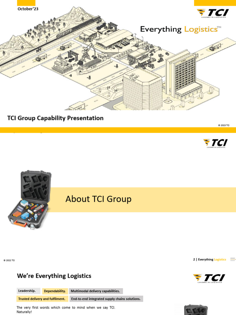 TCI Group Capability | PDF | Supply Chain Management | Transport