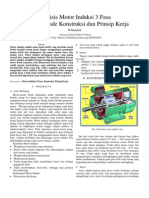 Analisis Motor Induksi 3 Fasa Dengan Metode Konstruksi Dan Prinsip Kerja