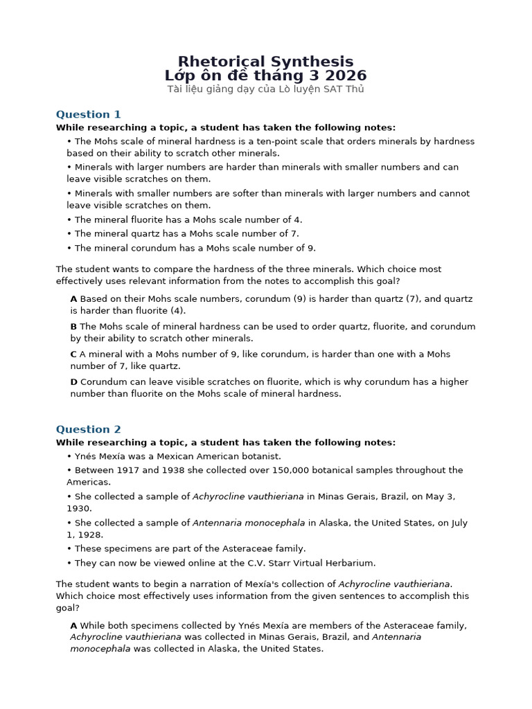 Rhetorical Synthesis March2026 | PDF