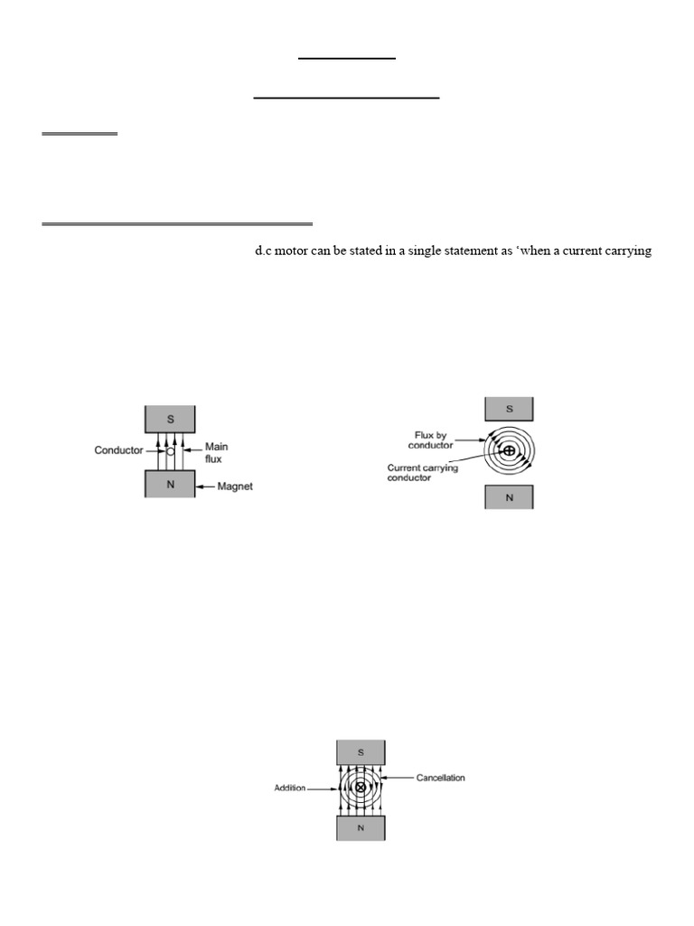 Module 3 Unit 2 - DC Motors | PDF | Electric Motor | Electromagnetic ...