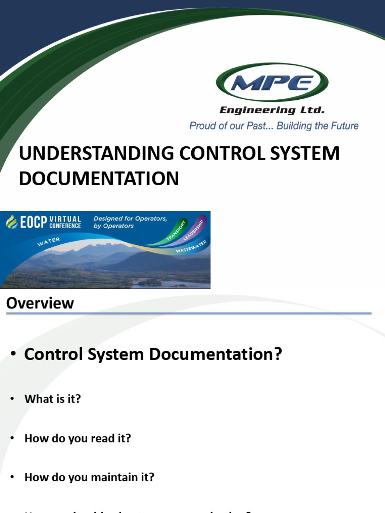 Wastewater-Zane-Spencer-Understanding Control System Documentation EOCP ...