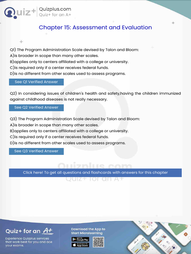 The Program Administration Scale Devised by Talon and Bloom | PDF