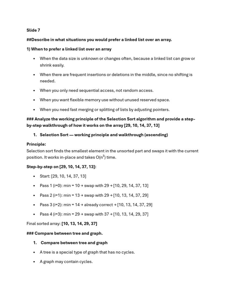 Data Structure Final Sugg | PDF | Algorithms And Data Structures ...