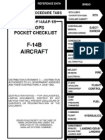 NATOPS Pocket Checklist F-14B Aircraft (2001)