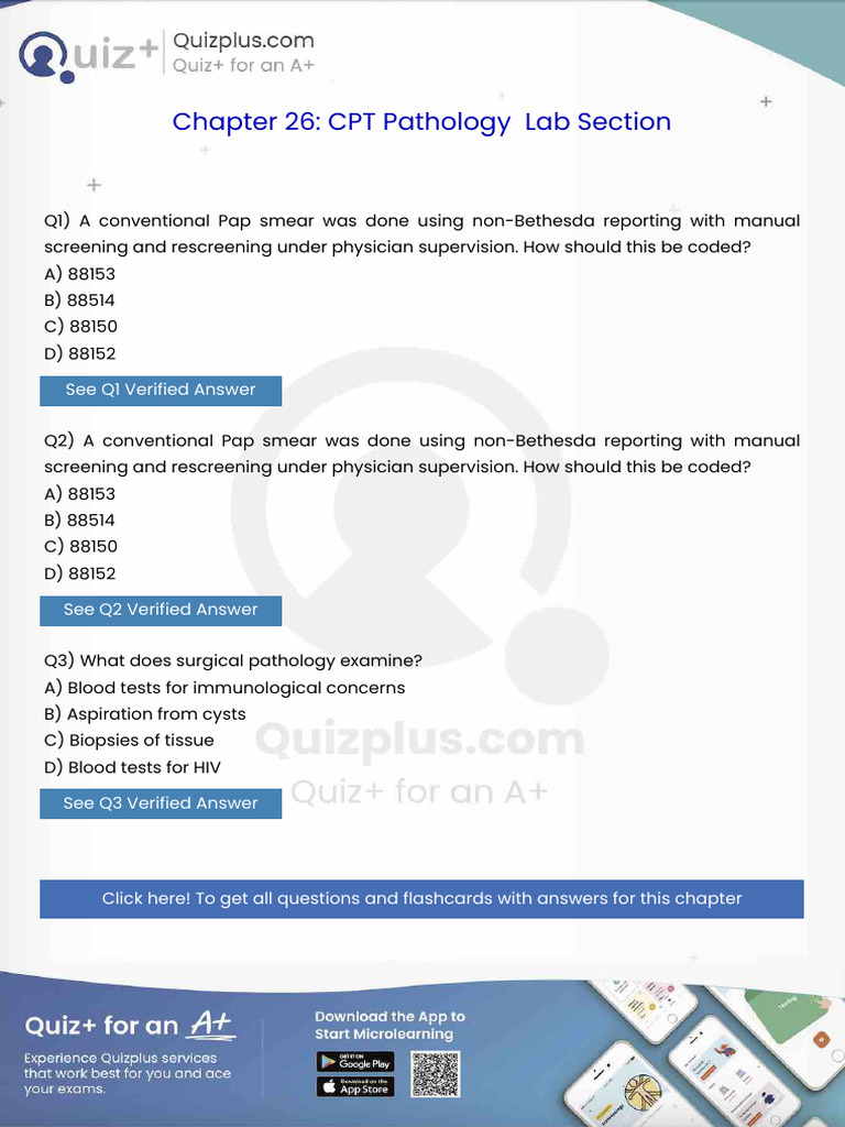 A Conventional Pap Smear Was Done Using Nonbethesda Reporting With ...
