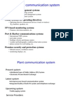 Plant Communication System: Operation and Management Systems