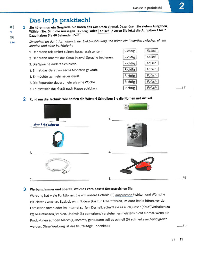Netzwerk Neu B1 Test Kap 2 | PDF
