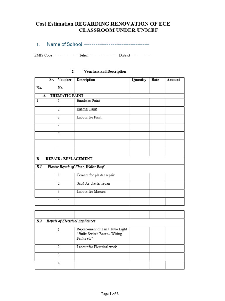 Cost Estimation | PDF