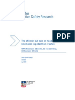 The Effect of Bull Bars On Head Impact Kinematics in Pedestrian Crashes