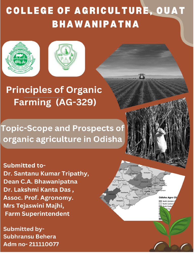 Scope and Prospects of Organic Agriculture in Odisha | PDF | Organic ...