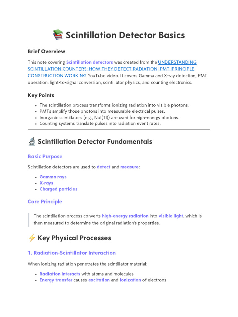 Scintillation Counters How They Det | PDF | Electron | Electromagnetic ...