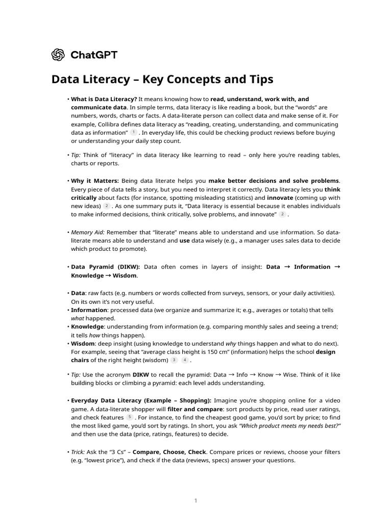 Data Literacy | PDF | Data | Computer Security