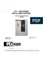 FCI 7200 Fire Alarm Manual