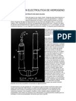 Produccion Electrolitica de Hidrogeno (En Casa)