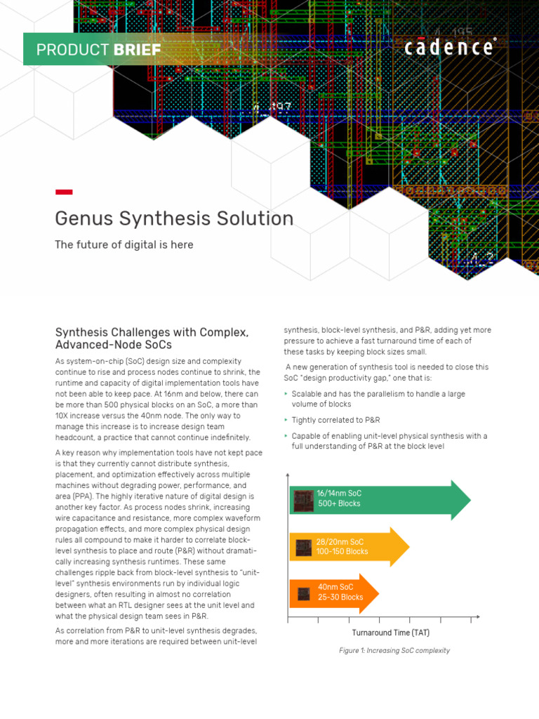 Genus Synthesis Solution Advanced SoC Design | PDF | System On A Chip ...