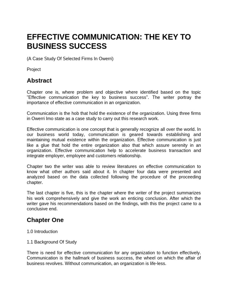 Effective Communication | PDF | Communication | Sales