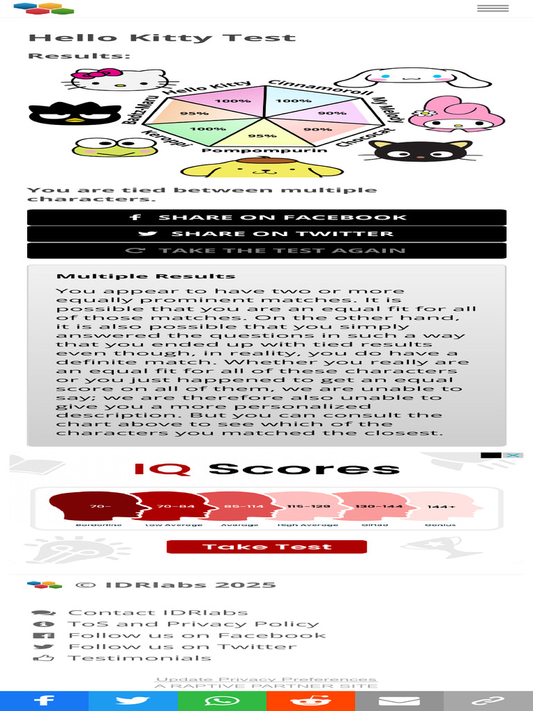 Hello Kitty Test | PDF