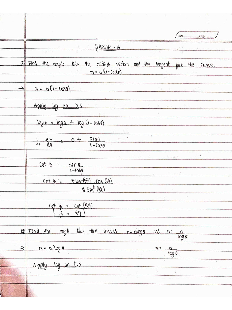 Maths Assignment 1 | PDF