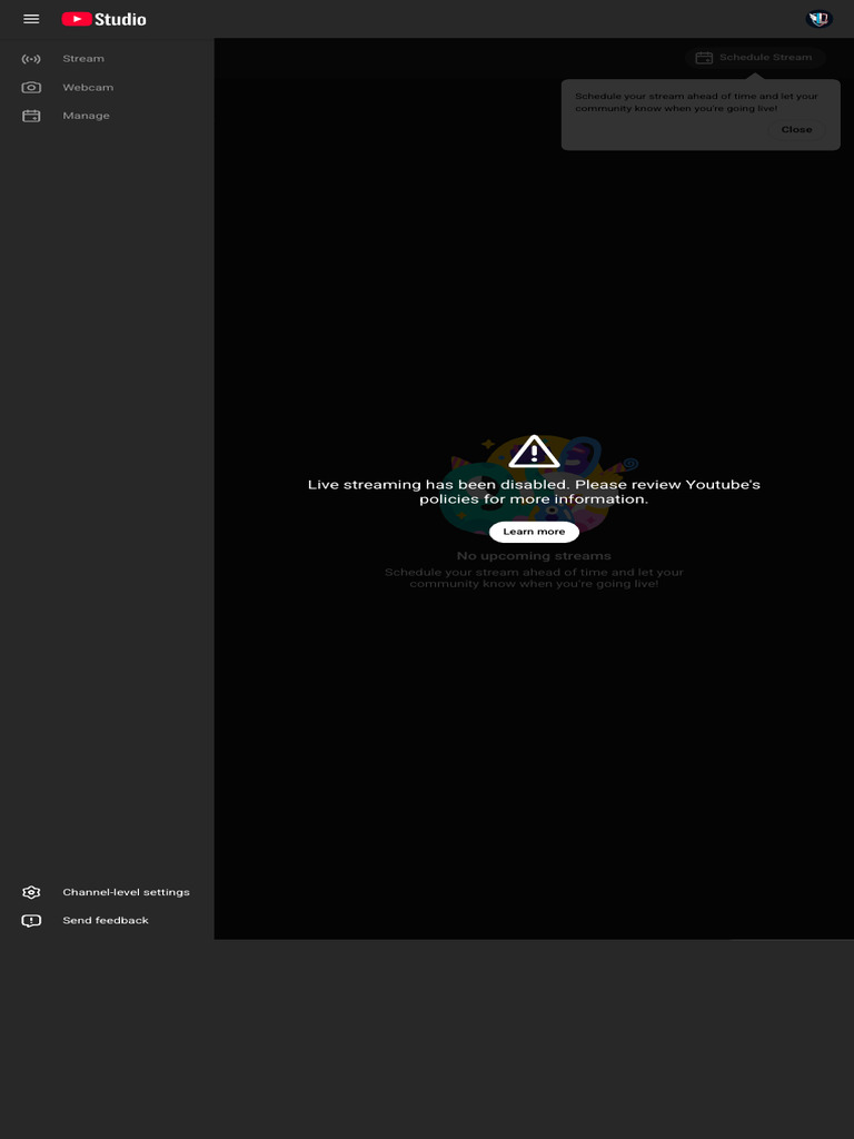 Live Streaming - YouTube Studio | PDF