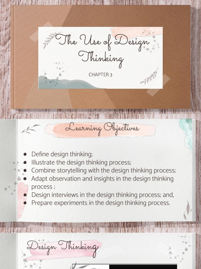 Chapter 3 The Use of Design Thinking 1 | PDF | Design Thinking | Design