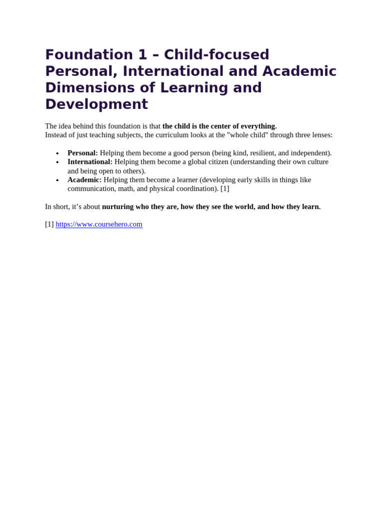 Practical Notes On Foundations of IEYC | PDF | Learning | Pedagogy