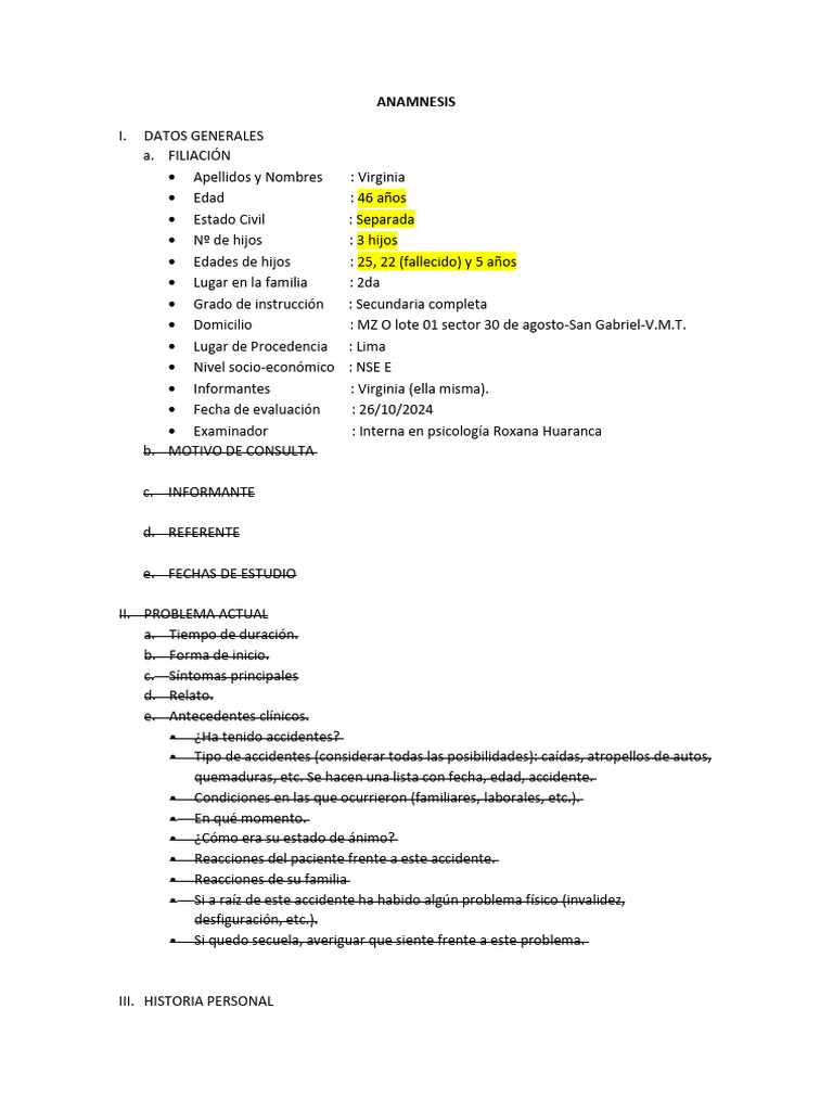 Anamnes Is | PDF | Parto prematuro | El embarazo