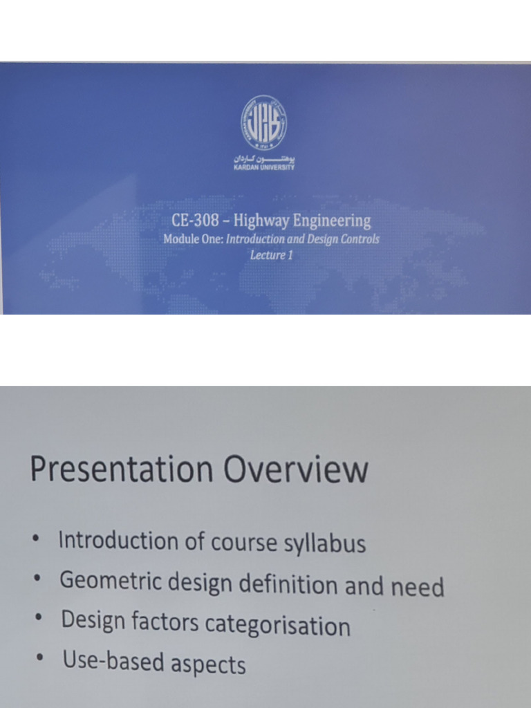 Highway Engineering 1 | PDF