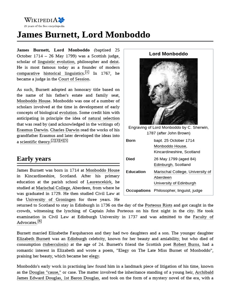 James Burnett, Lord Monboddo | PDF