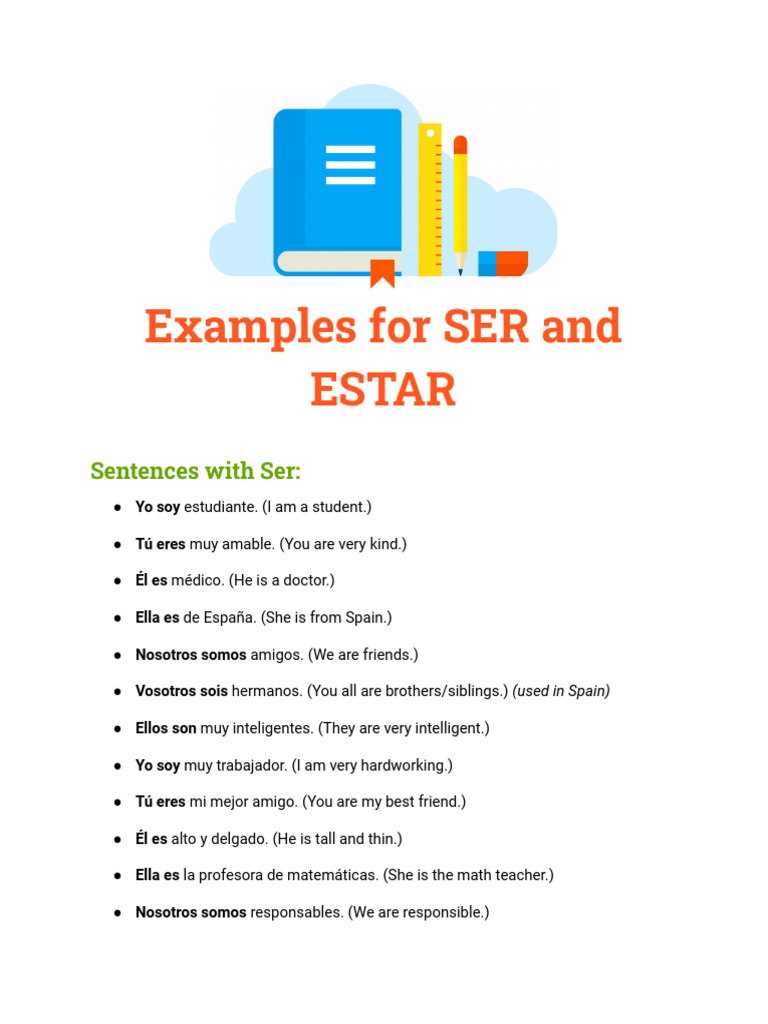 Examples for SER and ESTAR | PDF