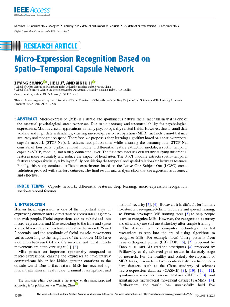 4.Micro-Expression Recognition Based On SpatioTemporal Capsule Network ...