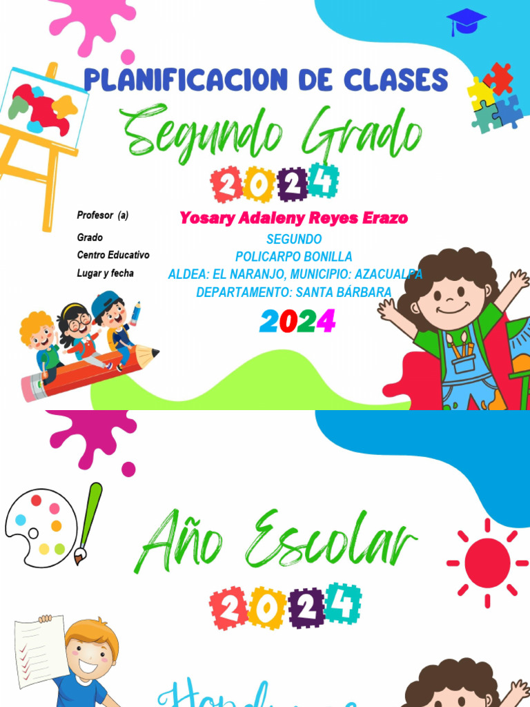 2â° Grado 2024 | PDF | Educación primaria