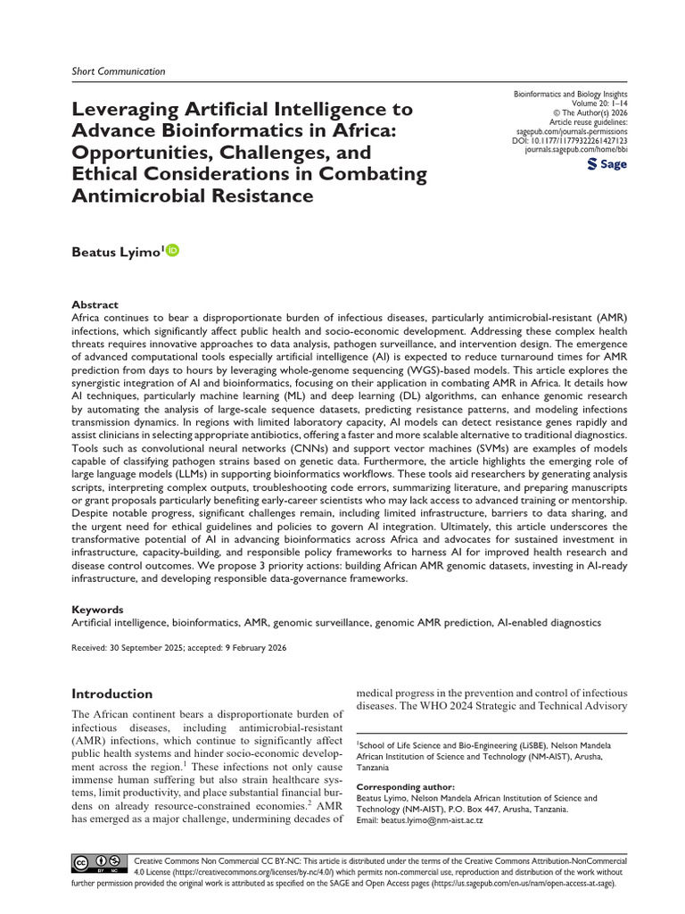 Leveraging Artificial Intelligence To Advance Bioi | PDF ...