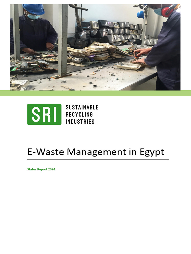 E Waste Management in Egypt Status Report 2024 | PDF | Electronic Waste ...