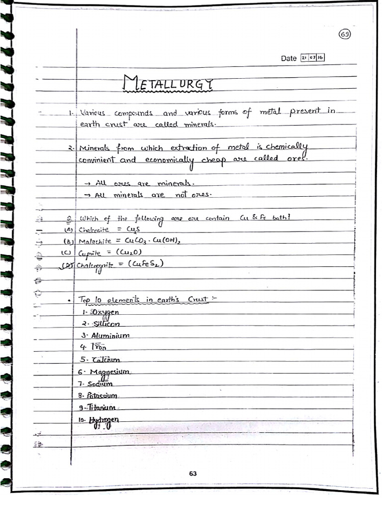 Kota Handwritten Notes For INORG PART 3 by Team Kohinoor | PDF