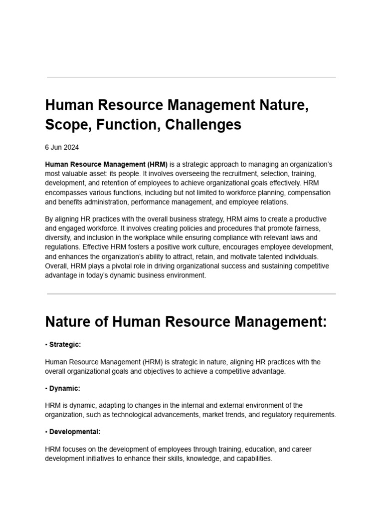 HRM Notes | PDF | Human Resource Management | Layoff