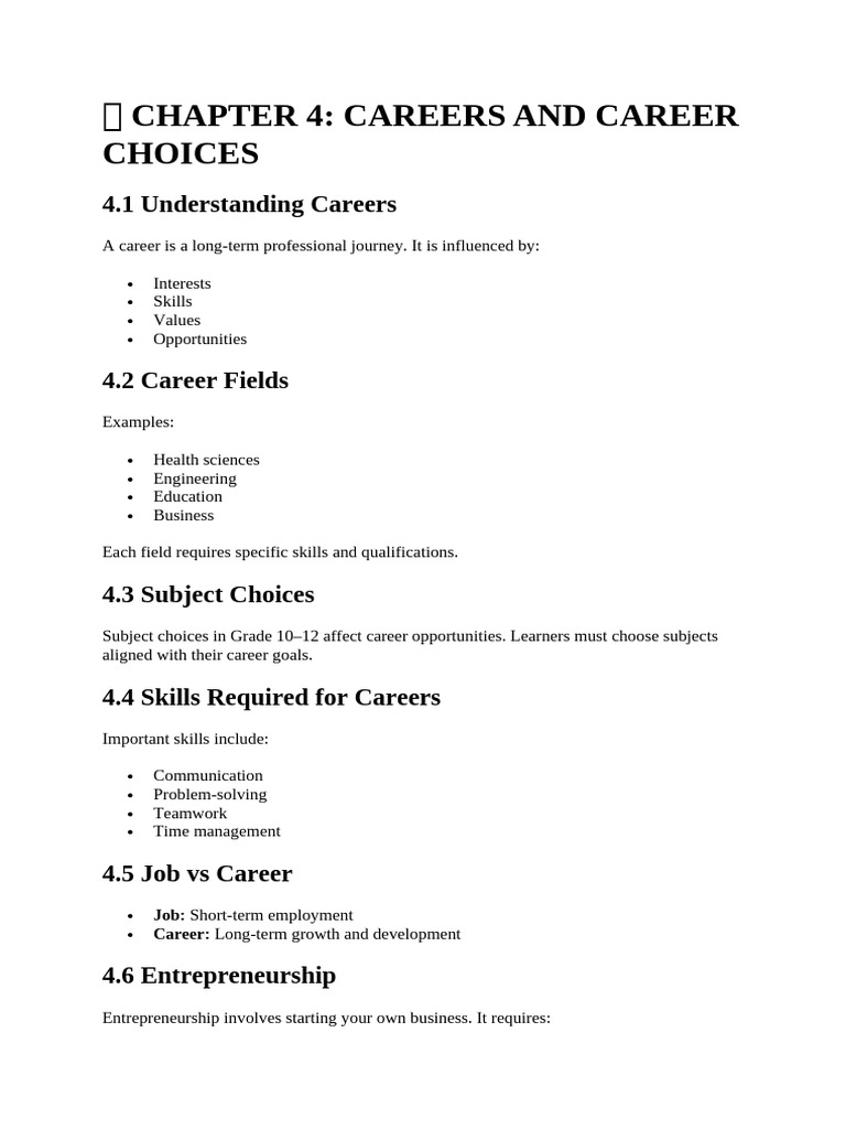 Chapter 4 Grade 11 Lo | PDF